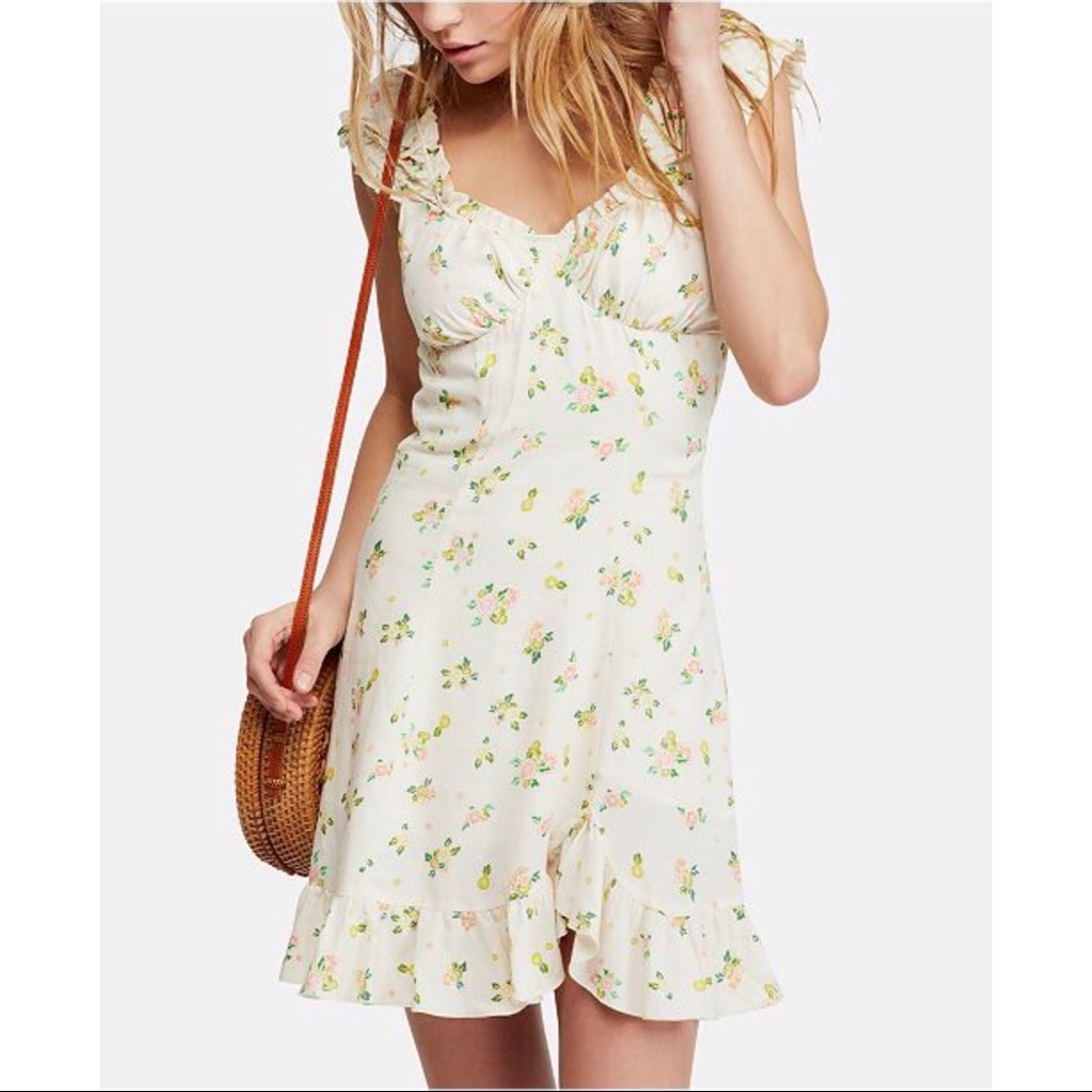 Free People Like A Lady Mini Dress- Ivory/Cream